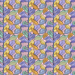 Pastel Ankara Leaves Pattern Acrylic Sheets - CMB Pattern Acrylic