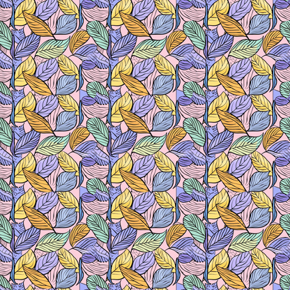Pastel Ankara Leaves Pattern Acrylic Sheets - CMB Pattern Acrylic