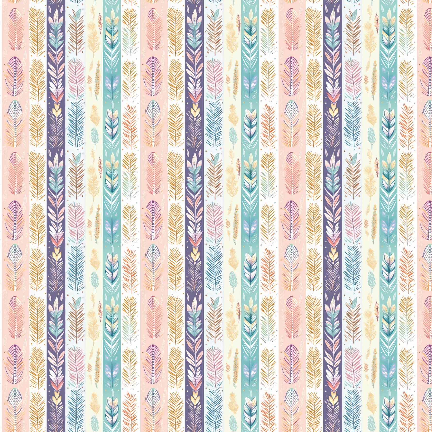 Pastel Boho Stripes Pattern Acrylic Sheets - CMB Pattern Acrylic