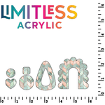 Pastel Green Sea Chevron Pattern Acrylic Sheets - CMB Pattern Acrylic