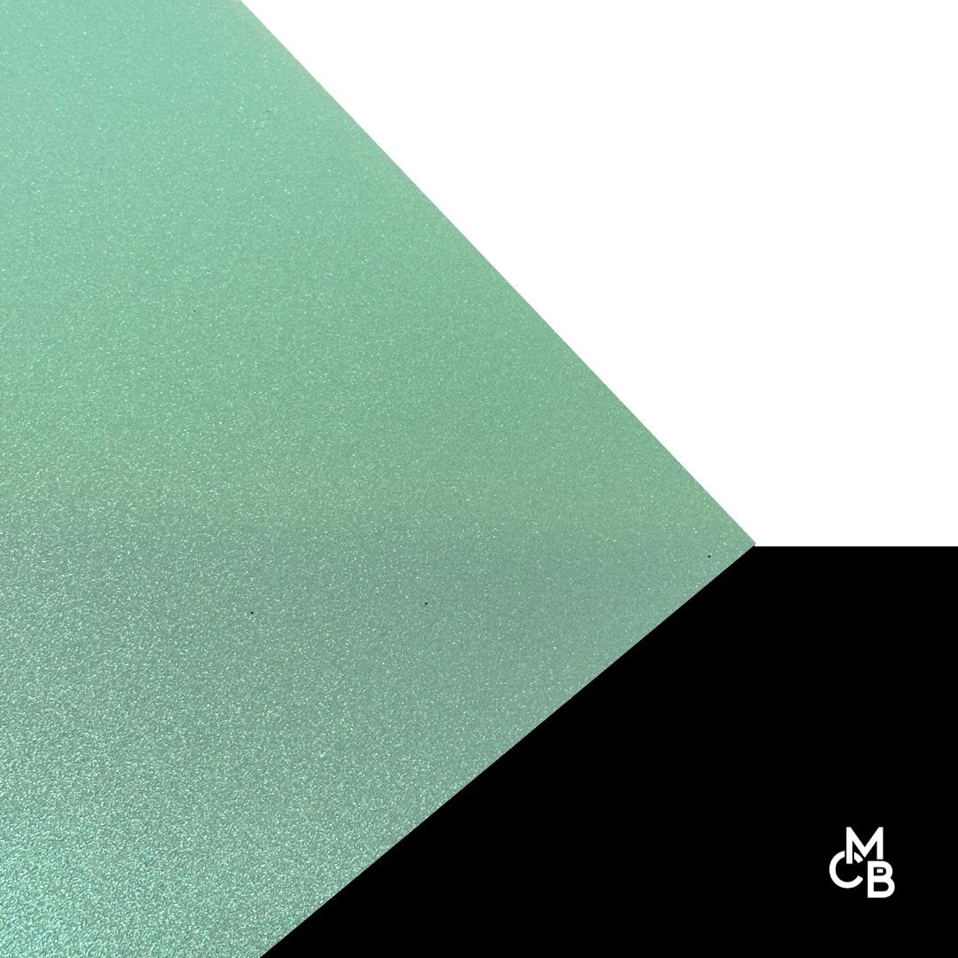 Pastel Green Shimmer Glitter Cast Acrylic | Glitter Acrylic Sheet | CMB Acrylic