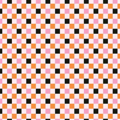 Pastel Halloween Checkered Pattern Acrylic Sheets - CMB Pattern Acrylic