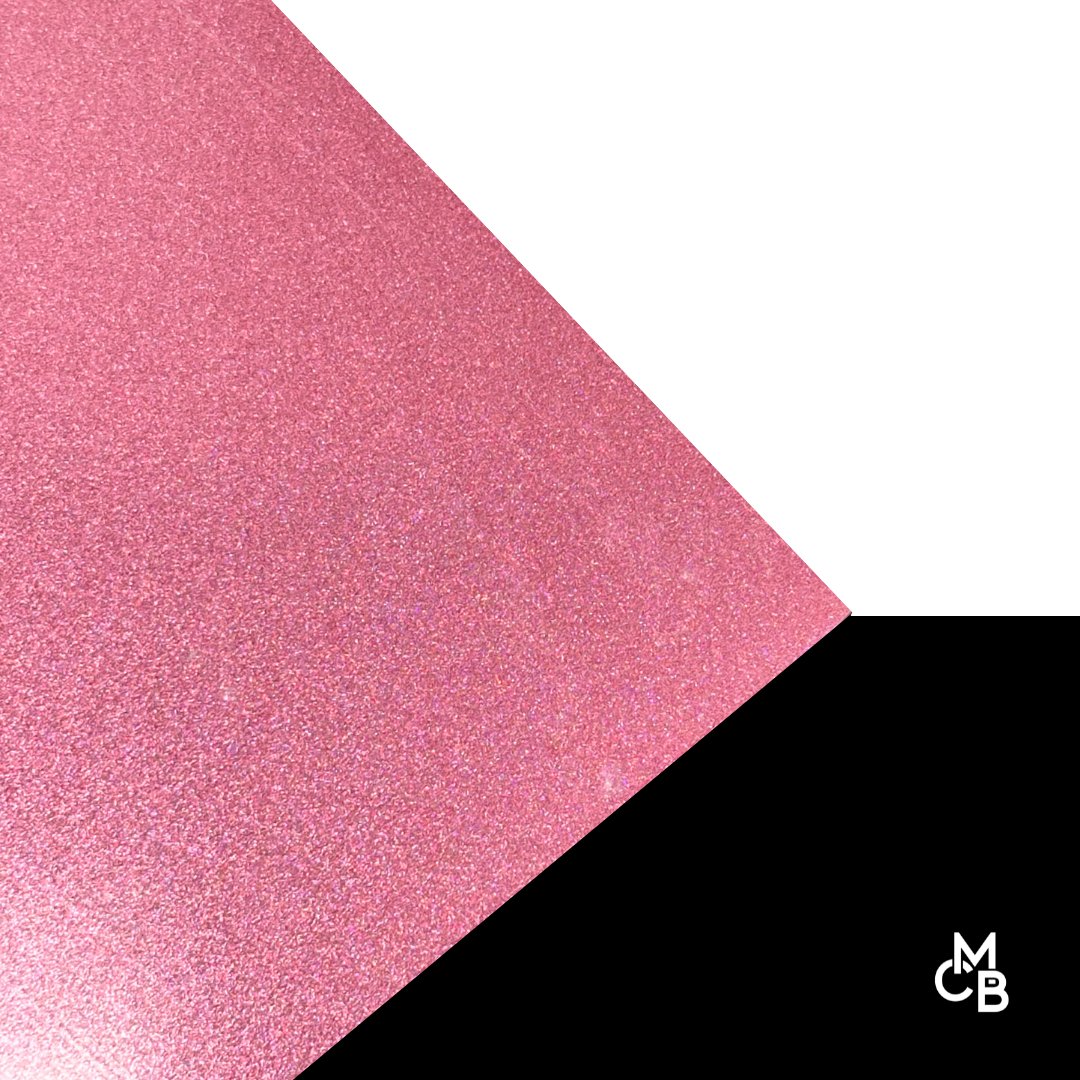 Pastel Pink Glitter Shimmer Engraves White Cast Acrylic | Glitter Acrylic Sheet | CMB Acrylic