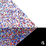 Patriotic Red White and Blue Stars Shaped Glitter Cast Acrylic | Glitter Acrylic Sheet | CMB Acrylic