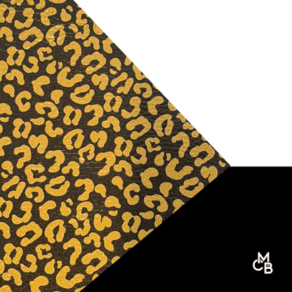 Pattern Leatherette | GOLDEN LEOPARD | P0001 - LASERABLE LEATHERETTE