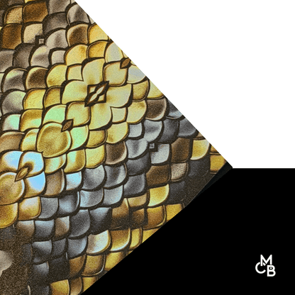 Pattern Leatherette | HOLOGRAPHIC REALISTIC SNAKESKIN | P1149 - LASERABLE LEATHERETTE