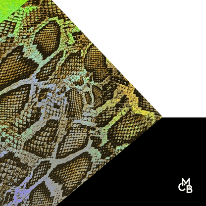 Pattern Leatherette | HOLOGRAPHIC SNAKESKIN | P0753 - LASERABLE LEATHERETTE