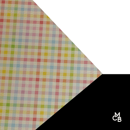 Pattern Leatherette | Rainbow Gingham | P0845 - LASERABLE LEATHERETTE