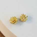 Petite Gold Brass Flower Center (6mm Stamen, No Hole), 10 Pieces, Charm 59 - 