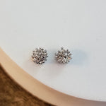 Petite Silver Brass Flower Center (6mm Stamen, No Hole), 10 Pieces, Charm 60 - 