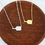 Pickleball Pendant Necklace (Silver or Gold), 1 Total, Metal Blank 193 - 