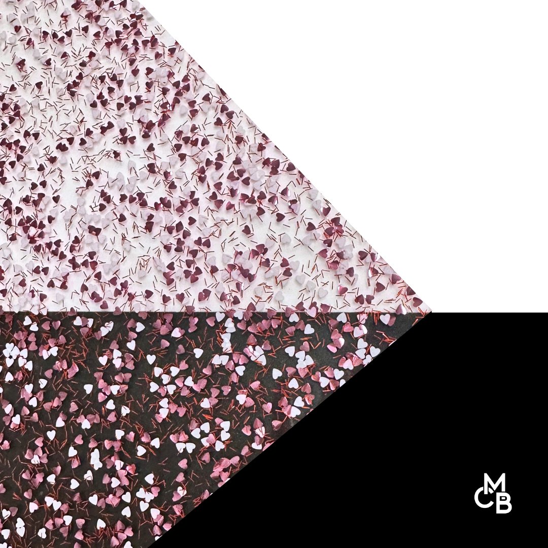 Pink Heart Shaped Glitter Cast Acrylic | Glitter Acrylic Sheet | CMB Acrylic