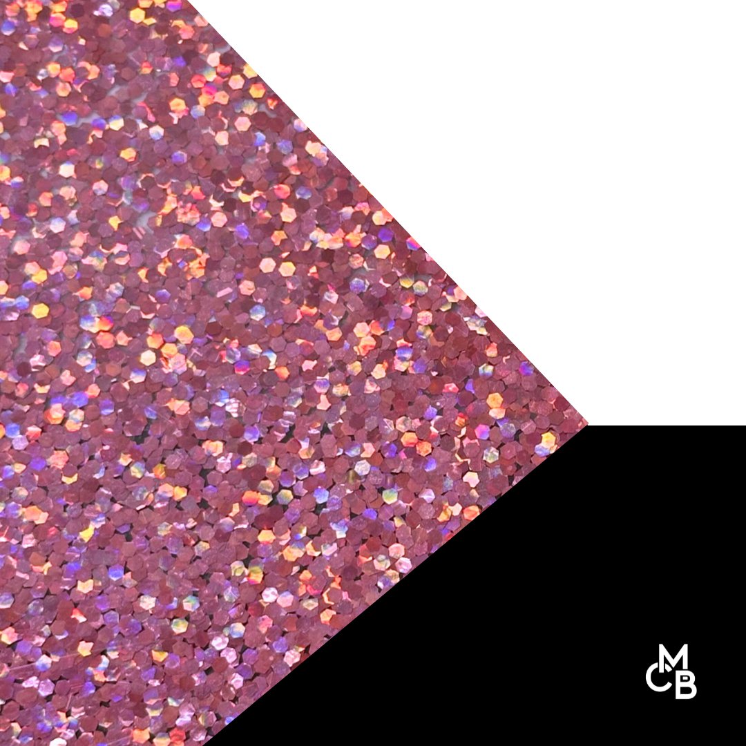 Pink Holographic Hex Glitter Cast Acrylic | Glitter Acrylic Sheet | CMB Acrylic