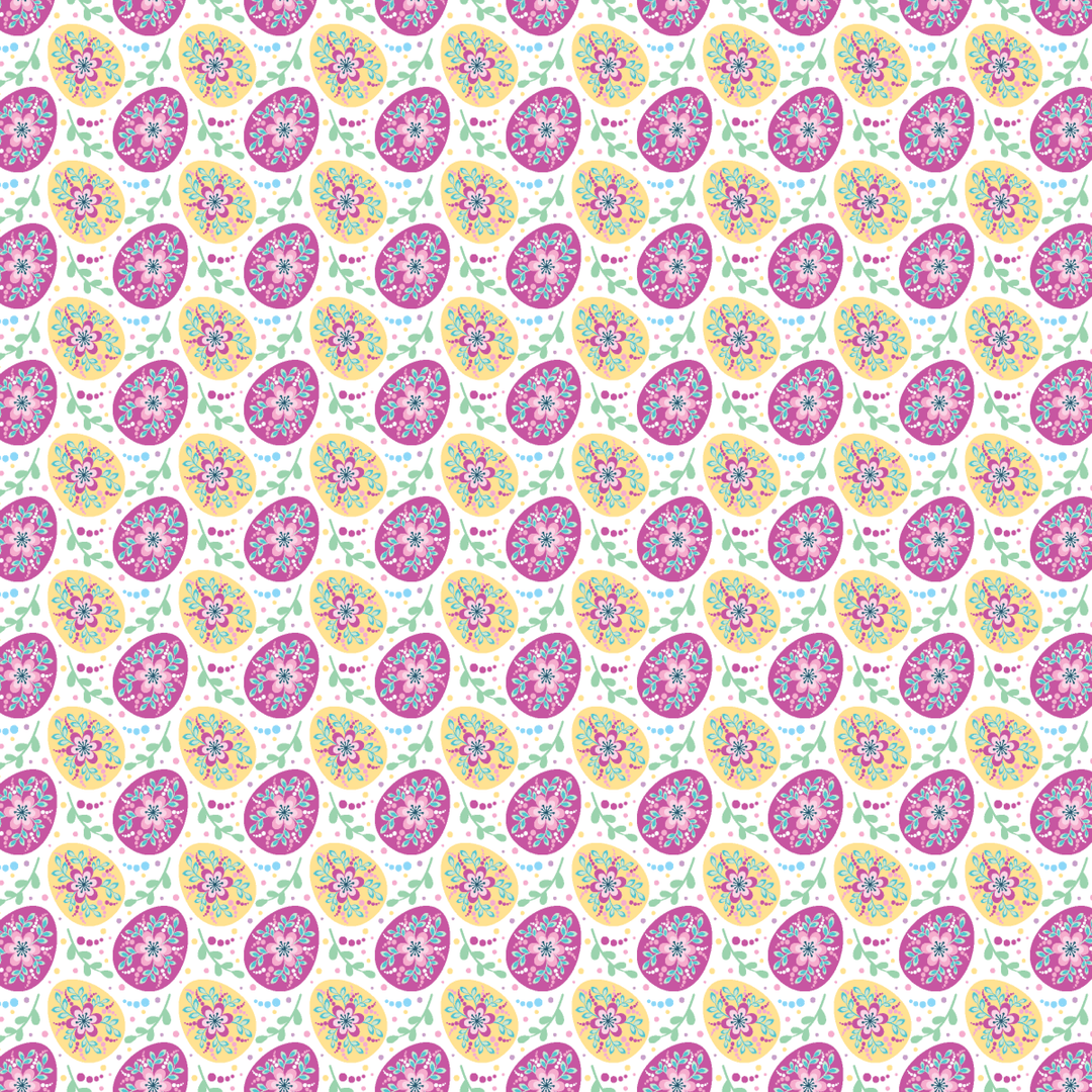 Pink & Yellow Eggs Pattern Acrylic Sheets - CMB Pattern Acrylic