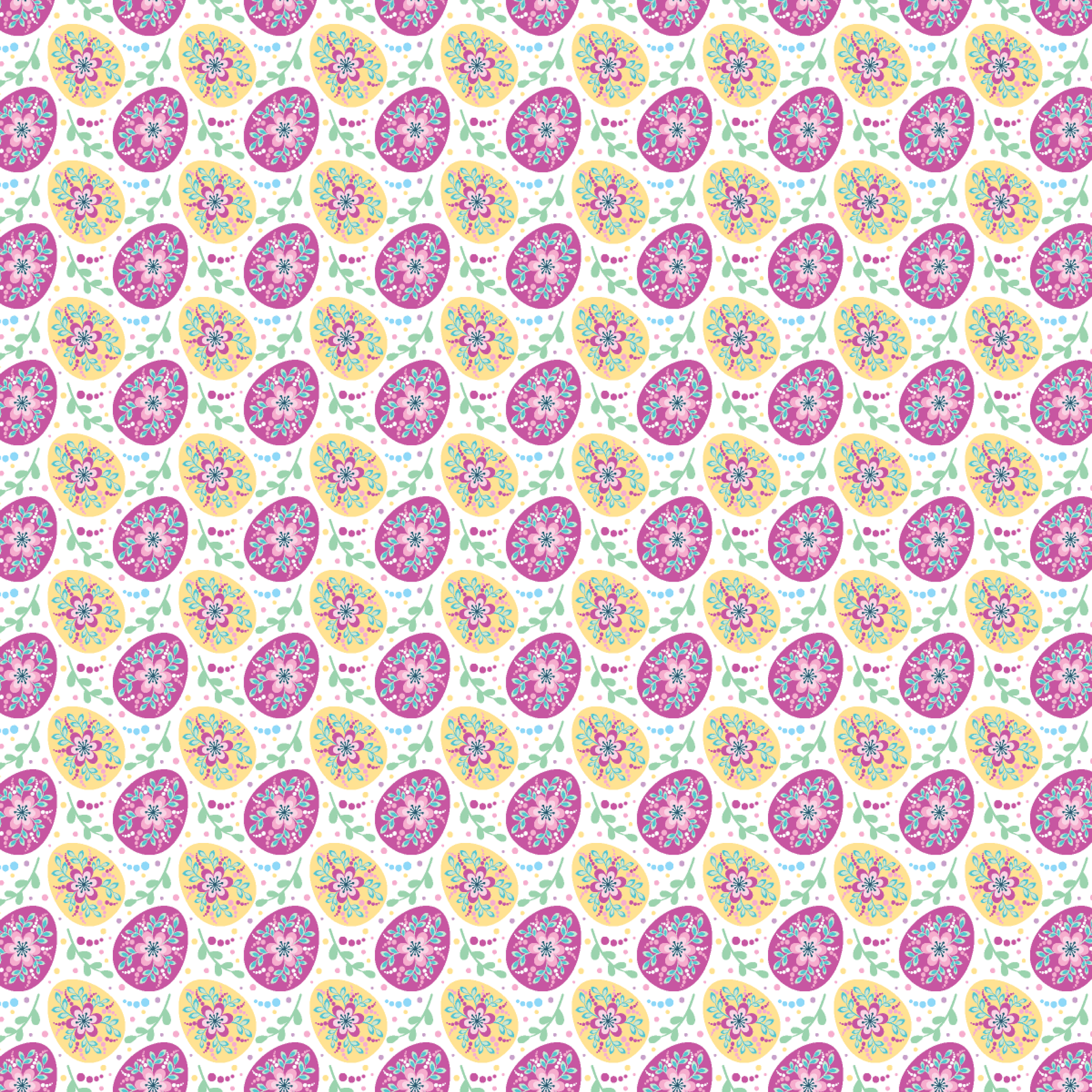 Pink & Yellow Eggs Pattern Acrylic Sheets - CMB Pattern Acrylic