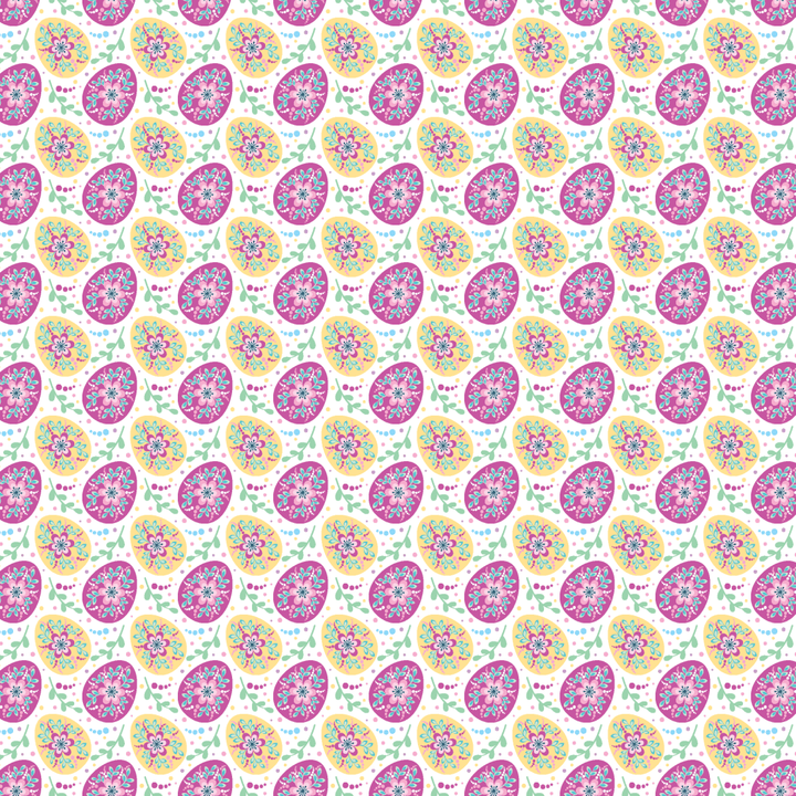 Pink & Yellow Eggs Pattern Acrylic Sheets - CMB Pattern Acrylic