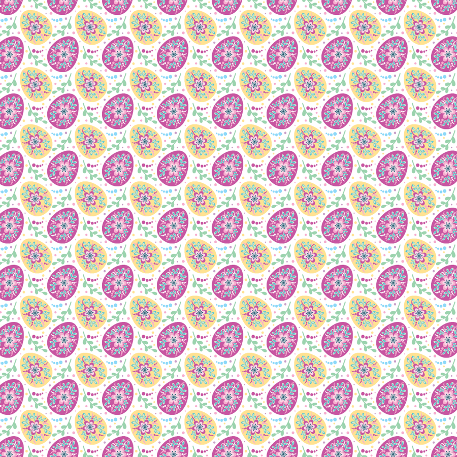 Pink & Yellow Eggs Pattern Acrylic Sheets - CMB Pattern Acrylic