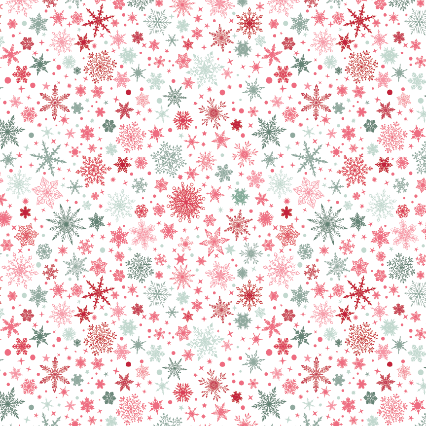 P0904 | Pinkish Red & Green Snowflakes Pattern Acrylic Sheets – Custom ...