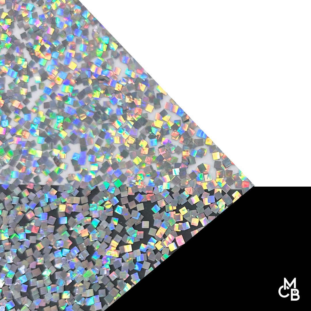 Pixie Pixels Holographic Shaped Glitter Cast Acrylic | Glitter Acrylic Sheet | CMB Acrylic