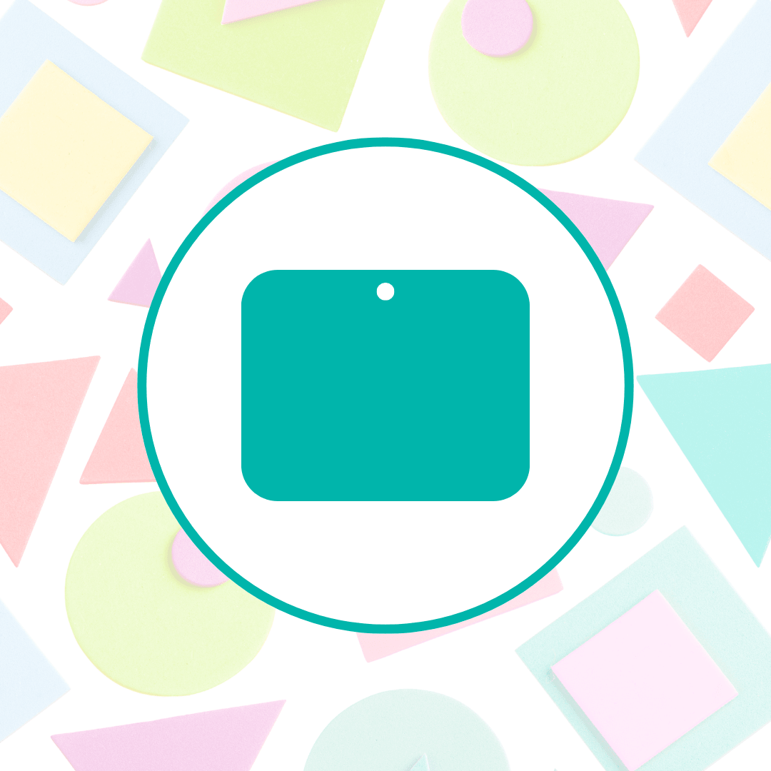 PREMIUM CRAFT BLANK | ROUNDED CORNER RECTANGLE ORNAMENT BLANK | LASER & UV READY | 12 PIECES - Acrylic Blanks
