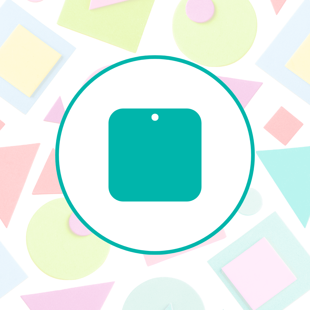 PREMIUM CRAFT BLANK | ROUNDED CORNER SQUARE ORNAMENT BLANK | LASER & UV READY | 15 PIECES - Acrylic Blanks