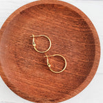 Premium Gold 20mm Leverback Stainless Steel Hoop (1.2mm Wide), 10 Pieces, Hoop 1 - 