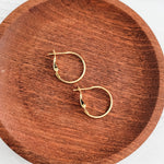 Premium Gold 20mm Leverback Stainless Steel Hoop (1.2mm Wide), 10 Pieces, Hoop 1 - 