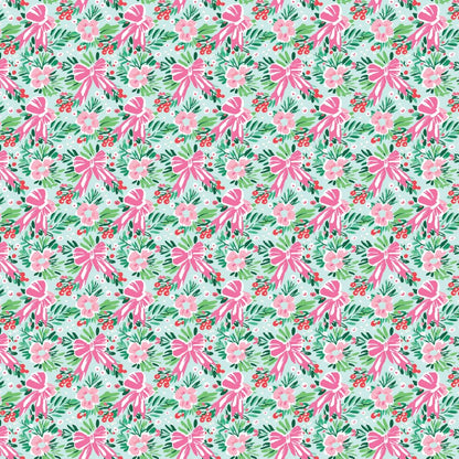 Preppy Christmas Bows Pattern Acrylic Sheets - CMB Pattern Acrylic