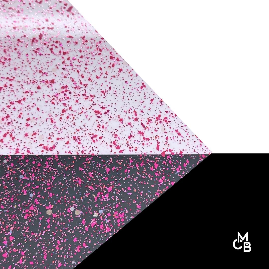 Pretty Pink Party GlitterBlend Cast Acrylic | Glitter Acrylic Sheet | CMB Acrylic