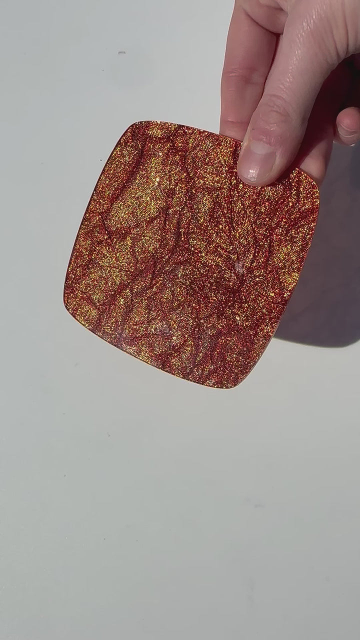 1/8" Autumn Crushed Taffeta Threads Cast Acrylic Sheets