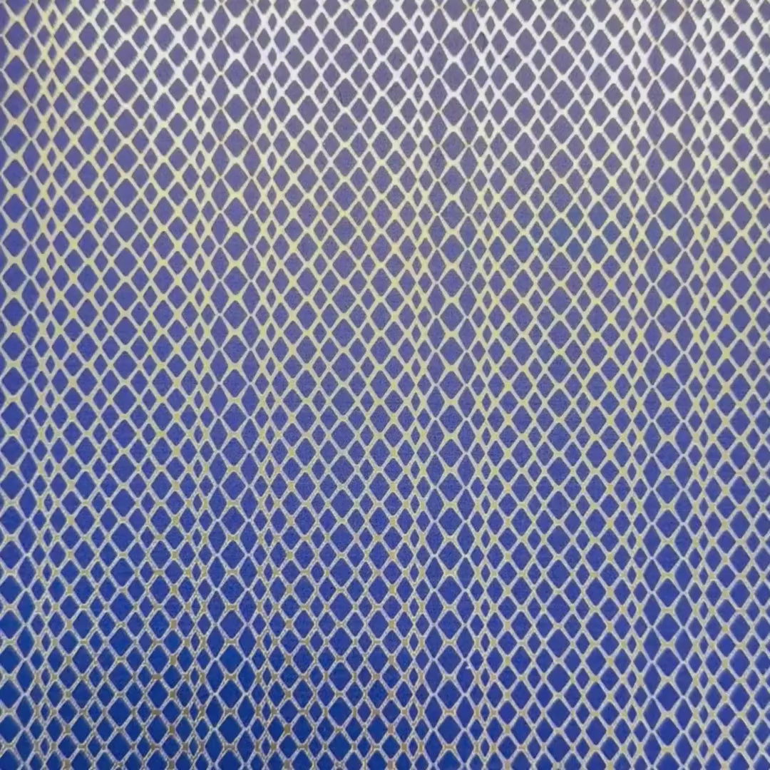1/8"  Blue Snakeskin on Champagne Metallic Pattern Acrylic Sheet CMB PRESTIGE PATTERNS