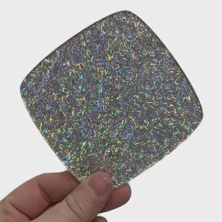 1/8" Tinsel Town Holographic Shaped Glitter Cast Acrylic Sheets