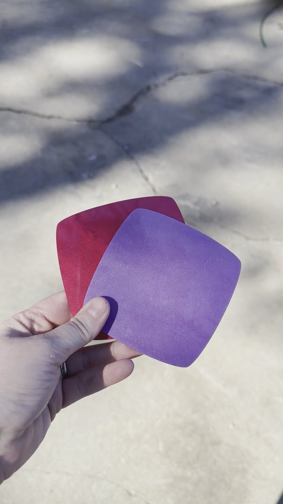 1/8" Rosy Red Pearl Shimmer Cast Acrylic Sheets