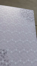 P0919 | 1/8" Pink Lace on Silver Mirror Pattern Acrylic Sheet CMB PRESTIGE PATTERNS