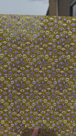 P0348 | 1/8" Evil Eyes on Gold Glitter Pattern Acrylic Sheet CMB PRESTIGE PATTERNS