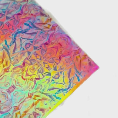 Pattern Leatherette | HOLOGRAPHIC CRUMPLED IRIDESCENT | P0282