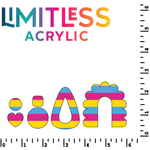 Pride Flag - Pansexual Pattern Acrylic Sheets - CMB Pattern Acrylic