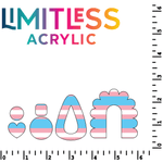 Pride Flag - Transgender Pattern Acrylic Sheets - CMB Pattern Acrylic
