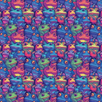 Psychedelic Frogs Pattern Acrylic Sheets - CMB Pattern Acrylic