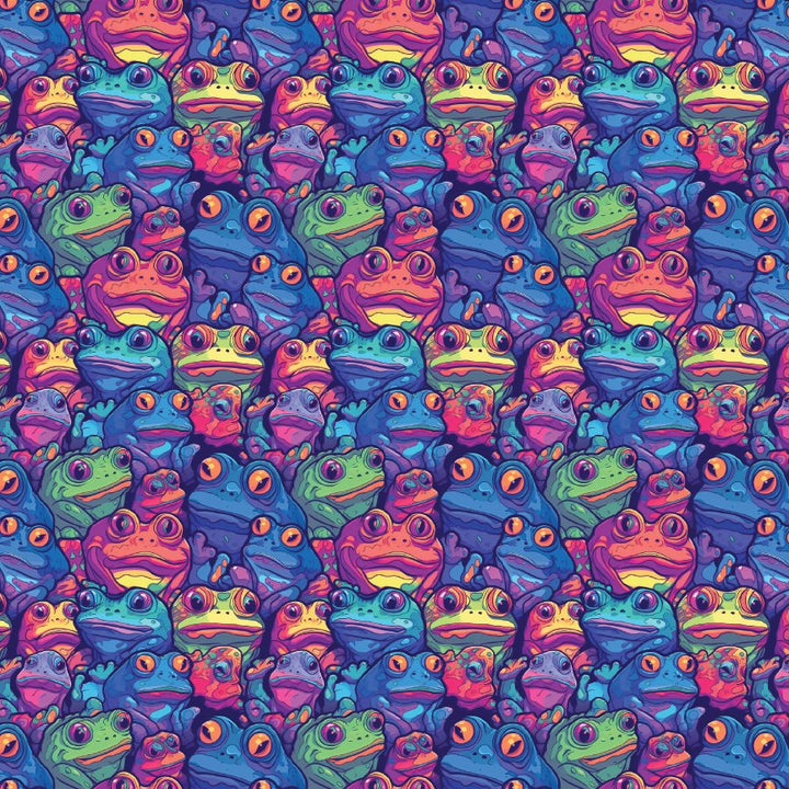 Psychedelic Frogs Pattern Acrylic Sheets - CMB Pattern Acrylic