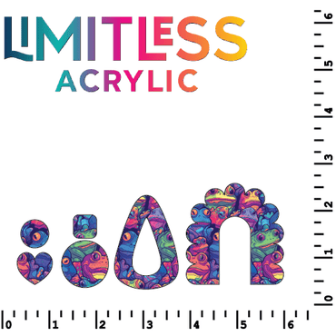 Psychedelic Frogs Pattern Acrylic Sheets - CMB Pattern Acrylic