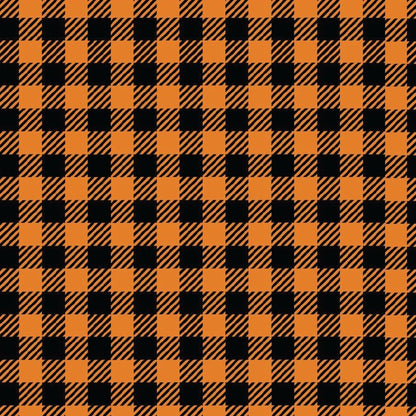 Pumpkin Buffalo Plaid Pattern Acrylic Sheets - CMB Pattern Acrylic
