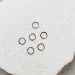 Rainbow 6mm Round Stainless Steel Jump Rings, 100 Pieces, Jump Ring 45 - 
