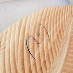 Rainbow Modern Forward - Facing Stainless Steel Ear Wires, 20 Pieces, Earring Hook 32 - 