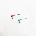 Rainbow Regular Ball Stud Posts Stainless Steel (5mm), 10 Pieces, Stud 42 - 