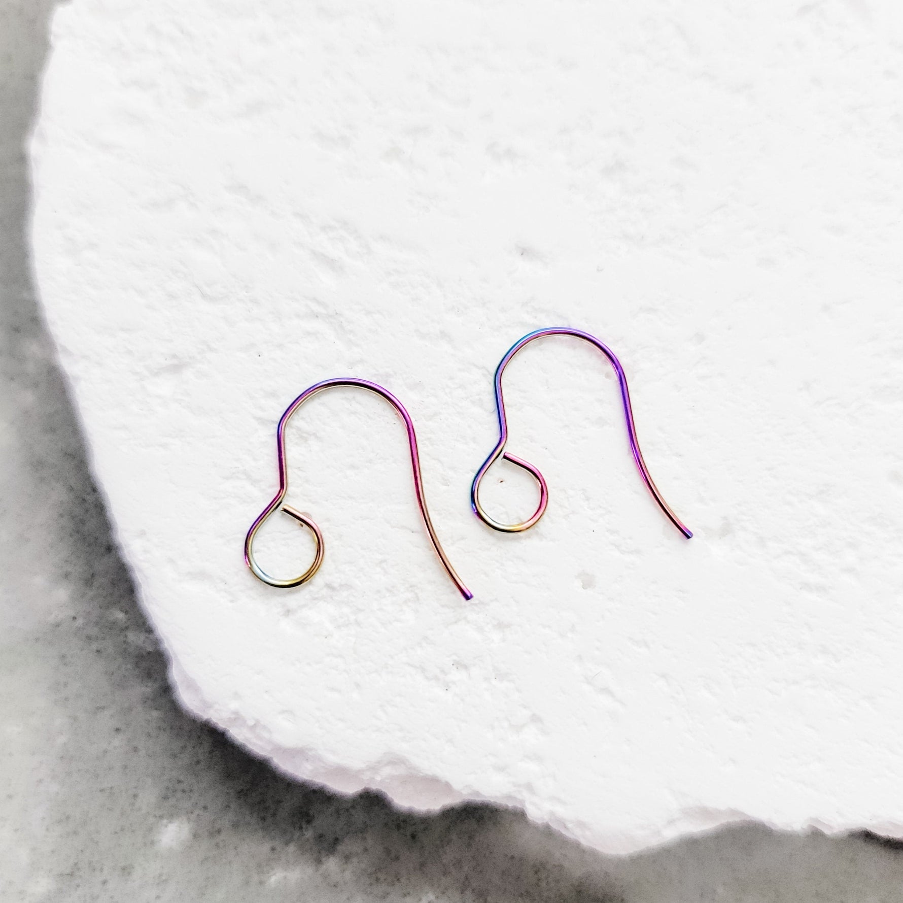 Rainbow Signature Large Loop Stainless Steel Ear Wires (5mm), 20 Pieces, Earring Hook 15 - 