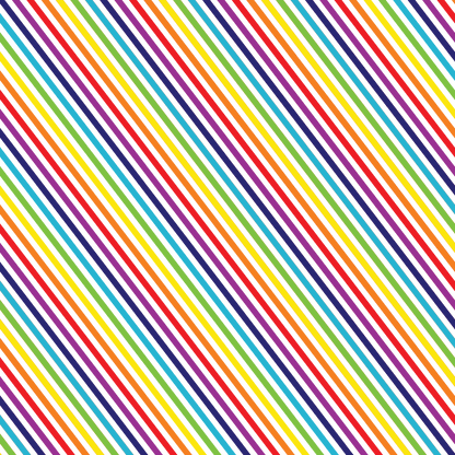 Rainbow Stripes Pattern Acrylic Sheet - CMB Pattern Acrylic