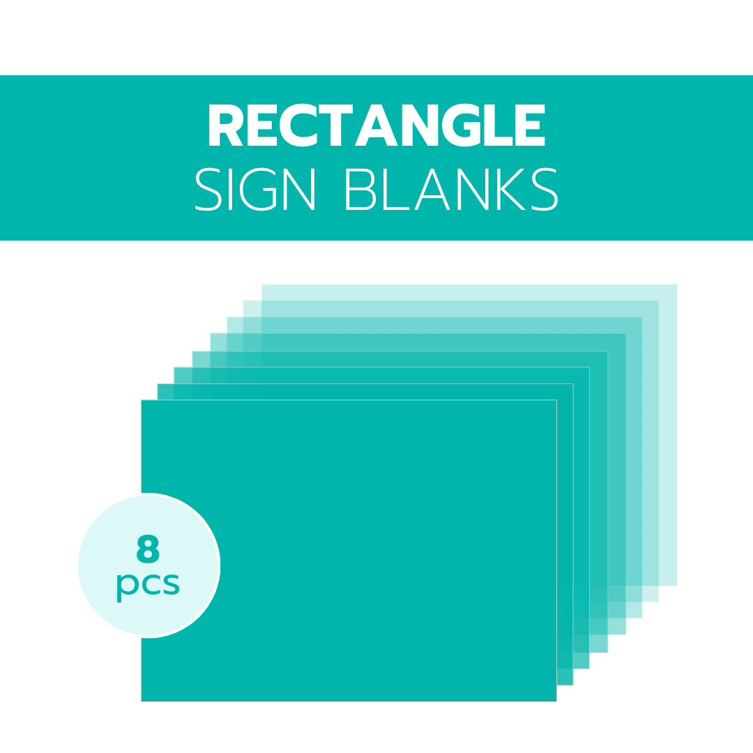 RECTANGLE ACRYLIC BLANKS | 8" X 10" | 8 PIECES - Acrylic Blanks