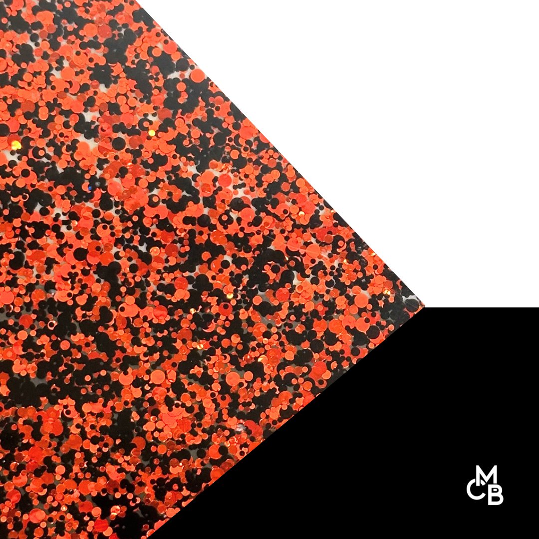 Red & Black Glitter Dots Cast Acrylic | Glitter Acrylic Sheet | CMB Acrylic