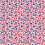 Red & Blue Leopard Pattern Acrylic Sheets - CMB Pattern Acrylic